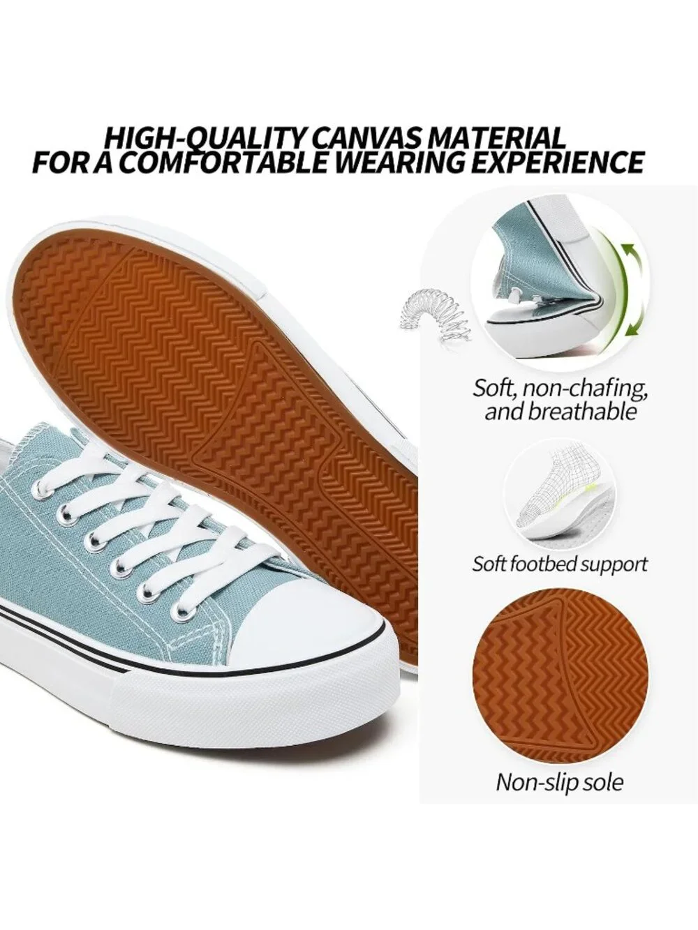Women's Lake Green Lightweight Low Top Lace Up Casual Fashion Walking Sneakers